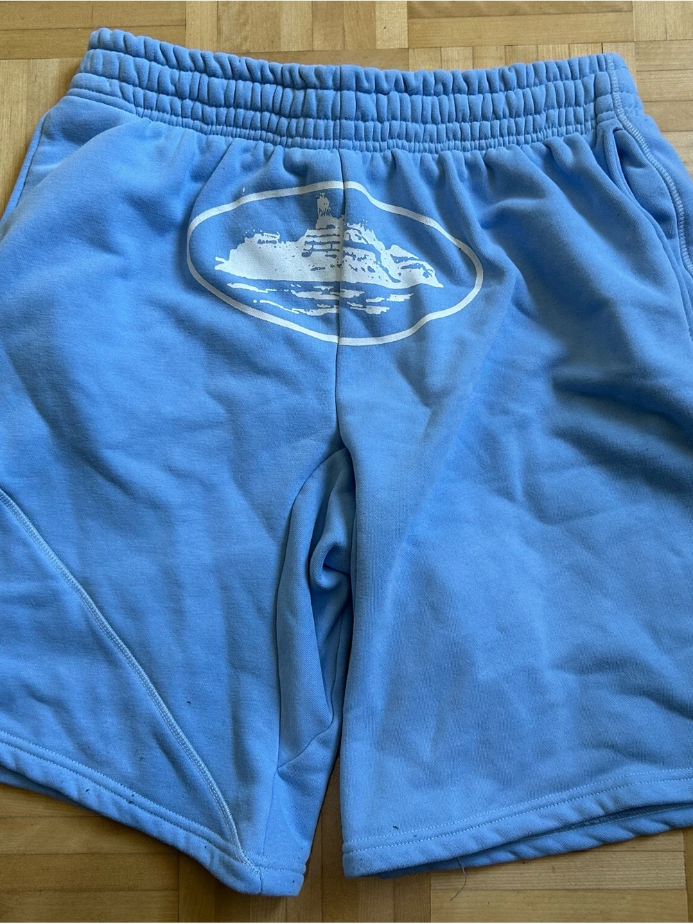 Corteiz sky blue shorts